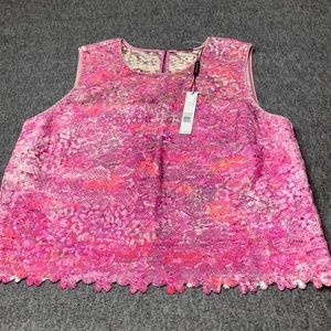 Ellie Tahari Sleeveless Top Size Large